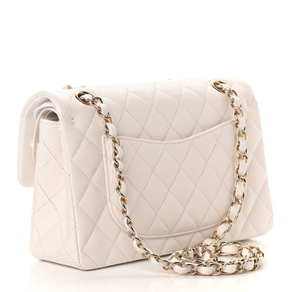 Chanel Caviar Quilted Small Double Flap White 3 of 9
