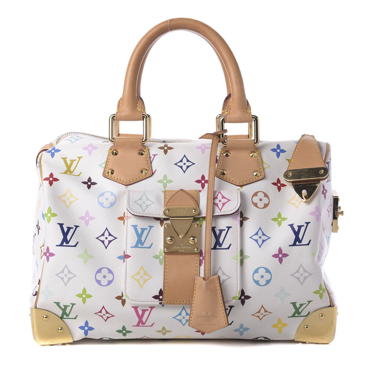 Monogram Multicolor Speedy 30 White
