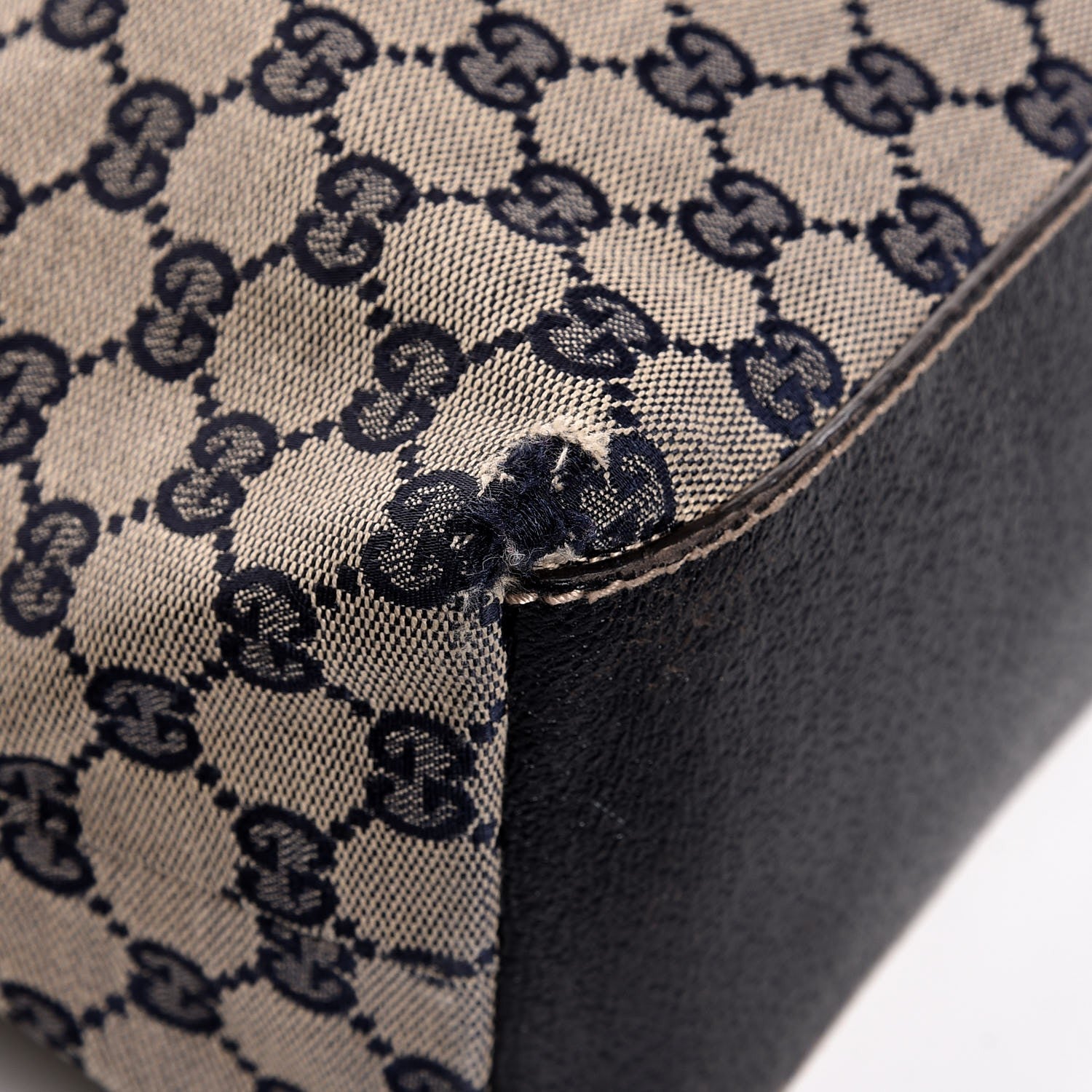 Gucci GG Monogram Large Web Handle Vertical Tote Dark Navy 8 of 11