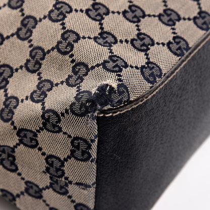 Gucci GG Monogram Large Web Handle Vertical Tote Dark Navy 8 of 11