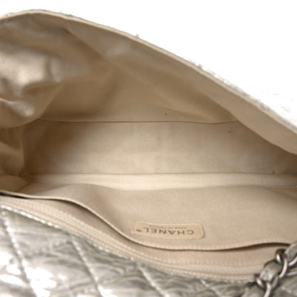Chanel Calfskin Ice Cube On the Rocks Medium Flap Silver 5 of 10