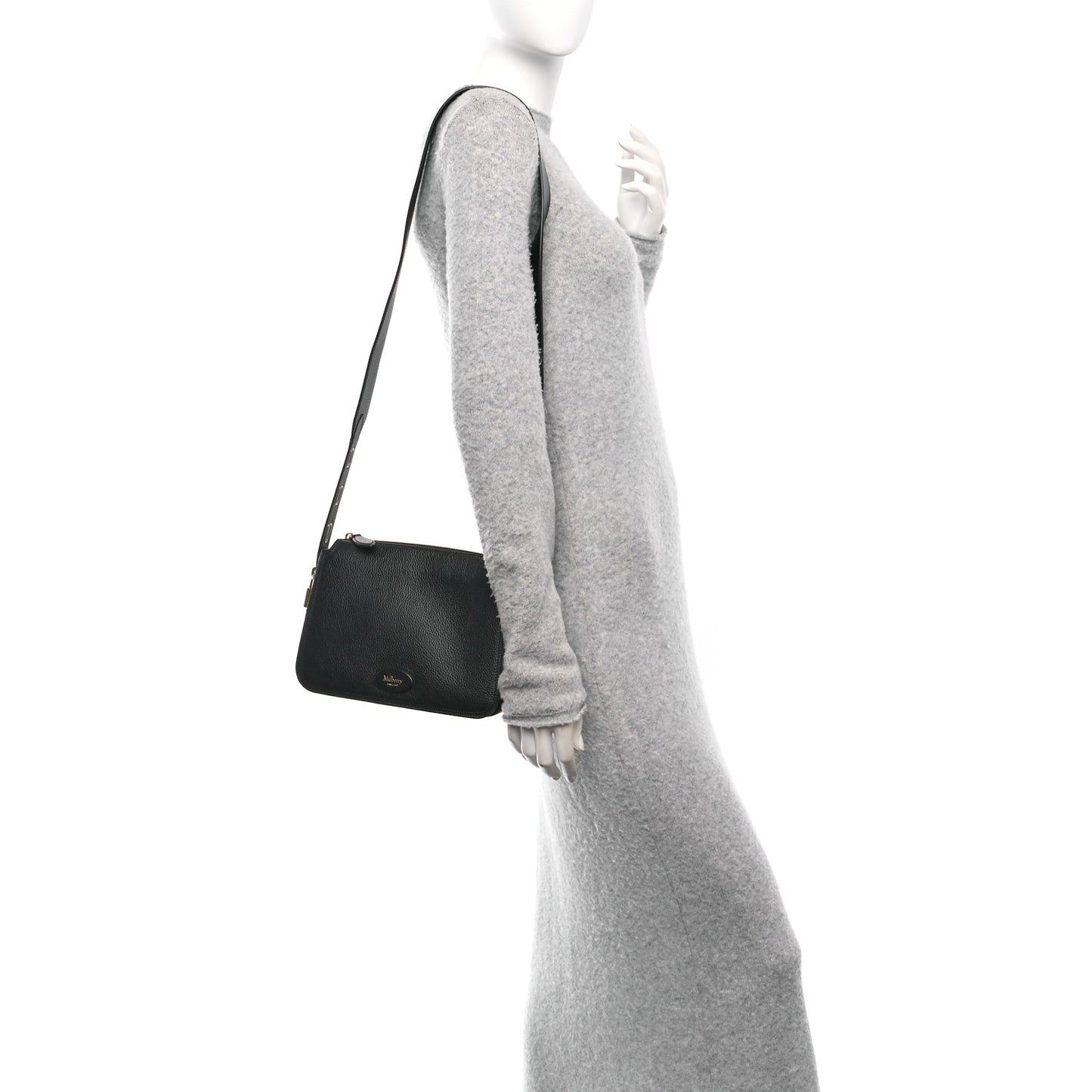 Small Classic Grain Billie Crossbody Bag Black