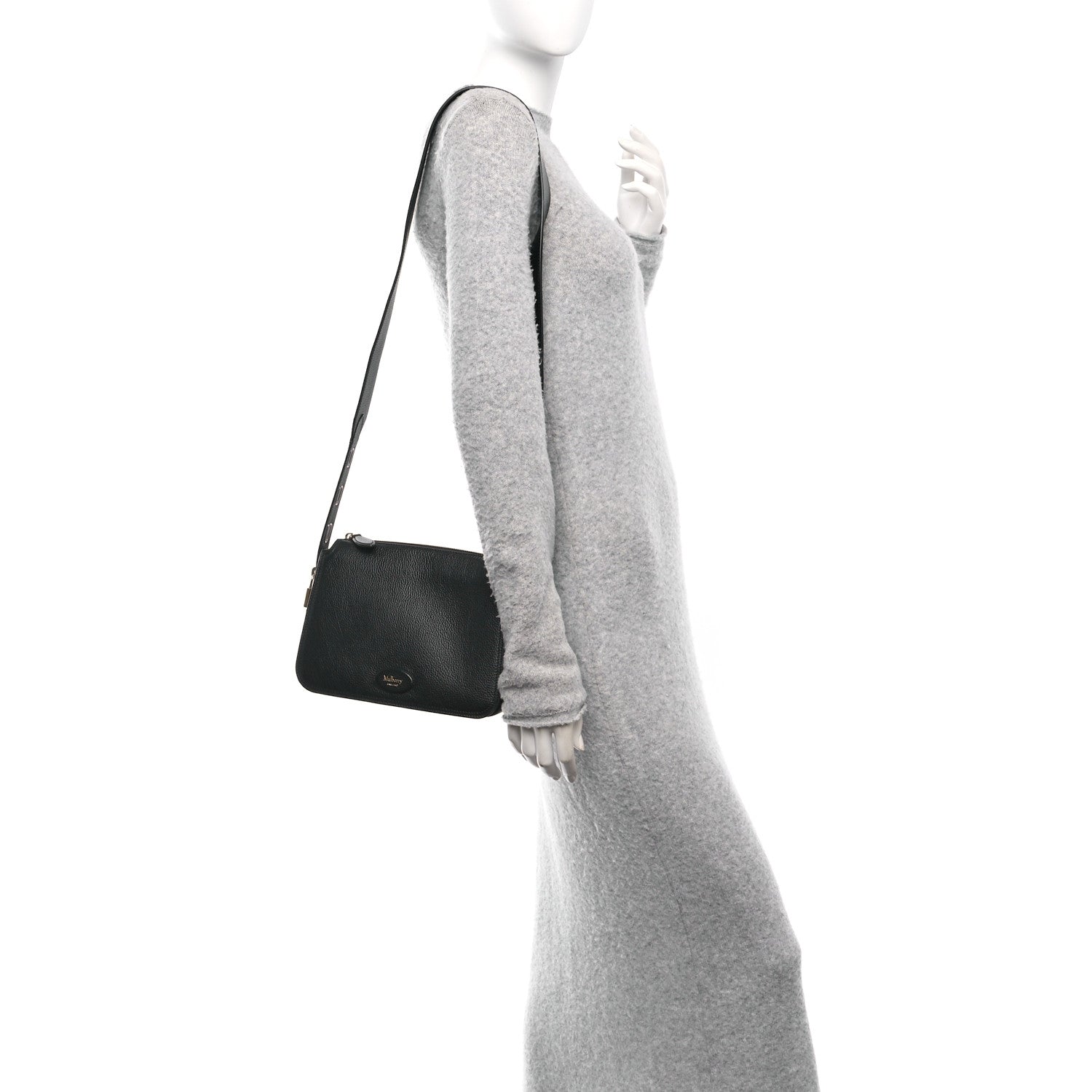 Mulberry Small Classic Grain Billie Crossbody Bag Black 2 of 9