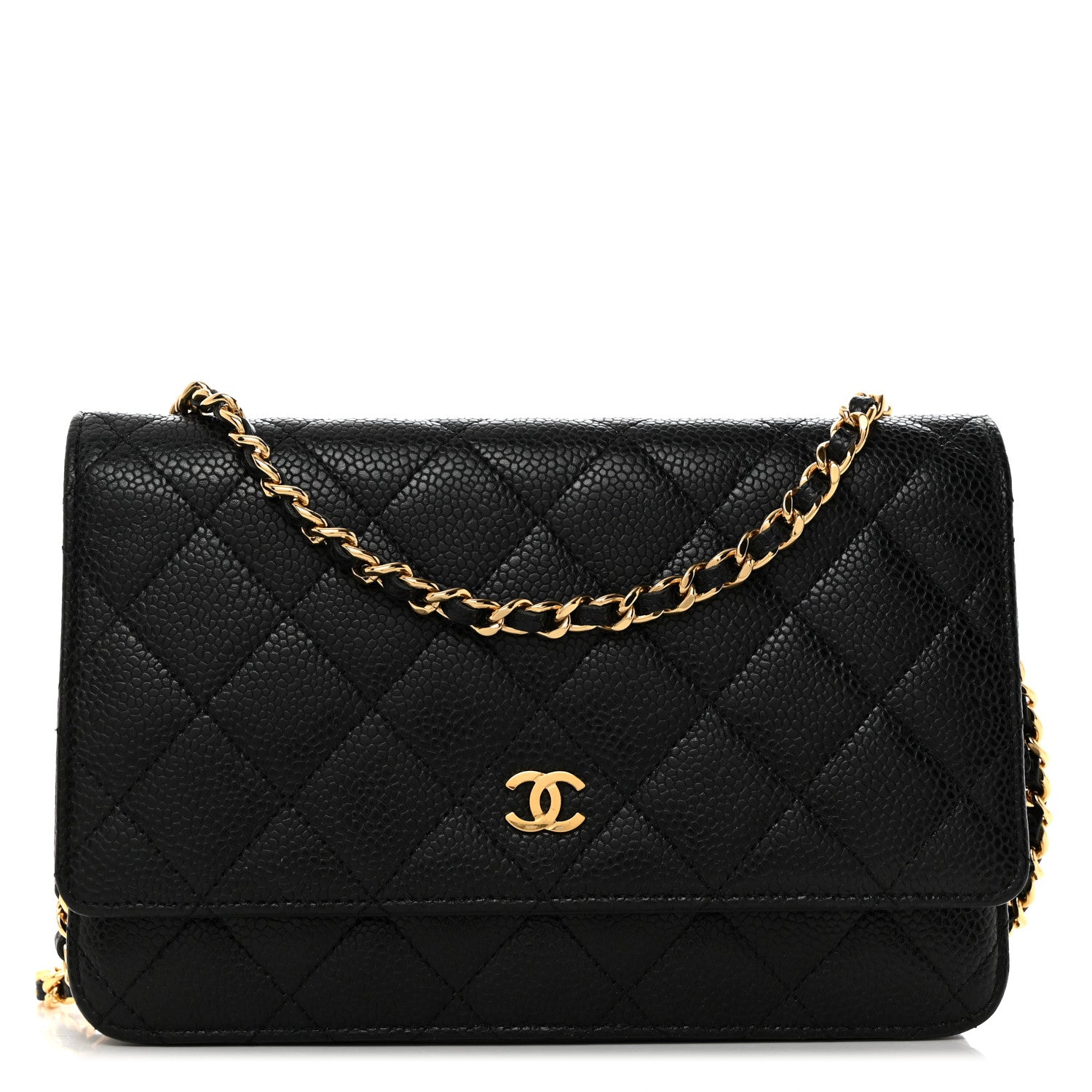 Chanel Caviar Quilted Wallet on Chain WOC Black 1 of 11