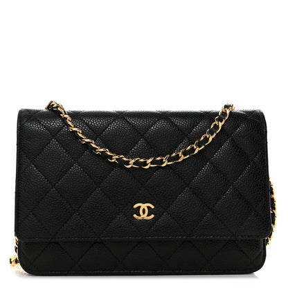 Chanel Caviar Quilted Wallet on Chain WOC Black 1 of 11
