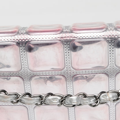 Chanel Vinyl Large Ice Cube Flap Silver 11 of 15