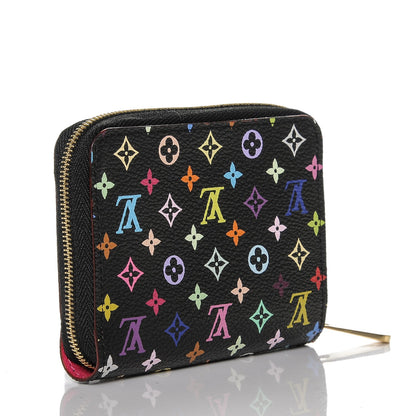 Louis Vuitton Monogram Multicolor Zippy Coin Purse Black Grenade 3 of 6