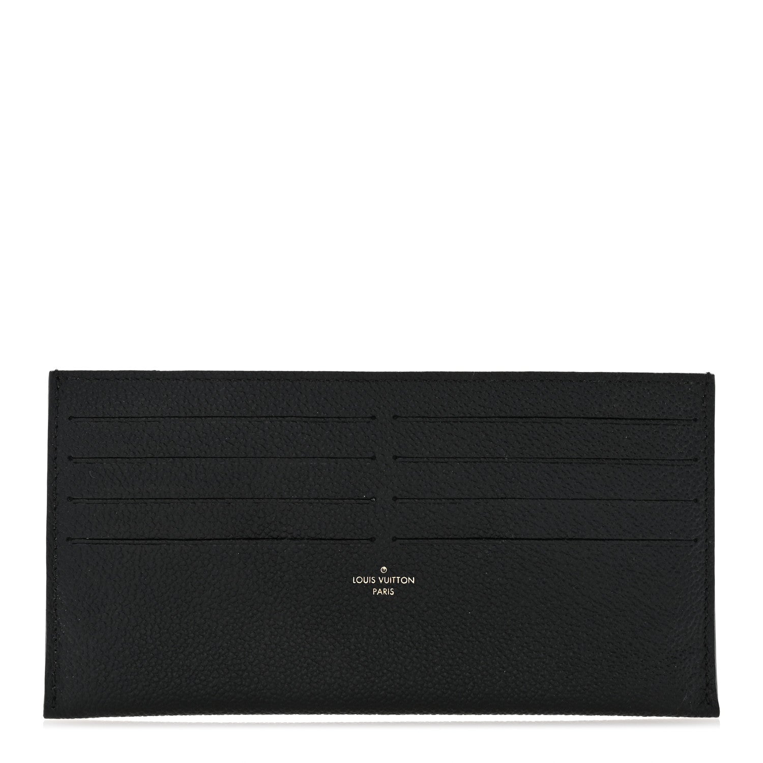 Louis Vuitton Calfskin Felicie Chain Wallet Card Holder Insert Black 1 of 6