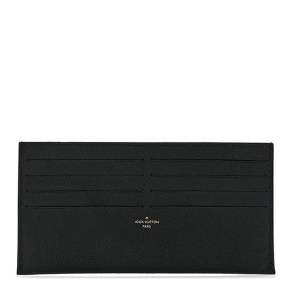 Louis Vuitton Calfskin Felicie Chain Wallet Card Holder Insert Black 1 of 6