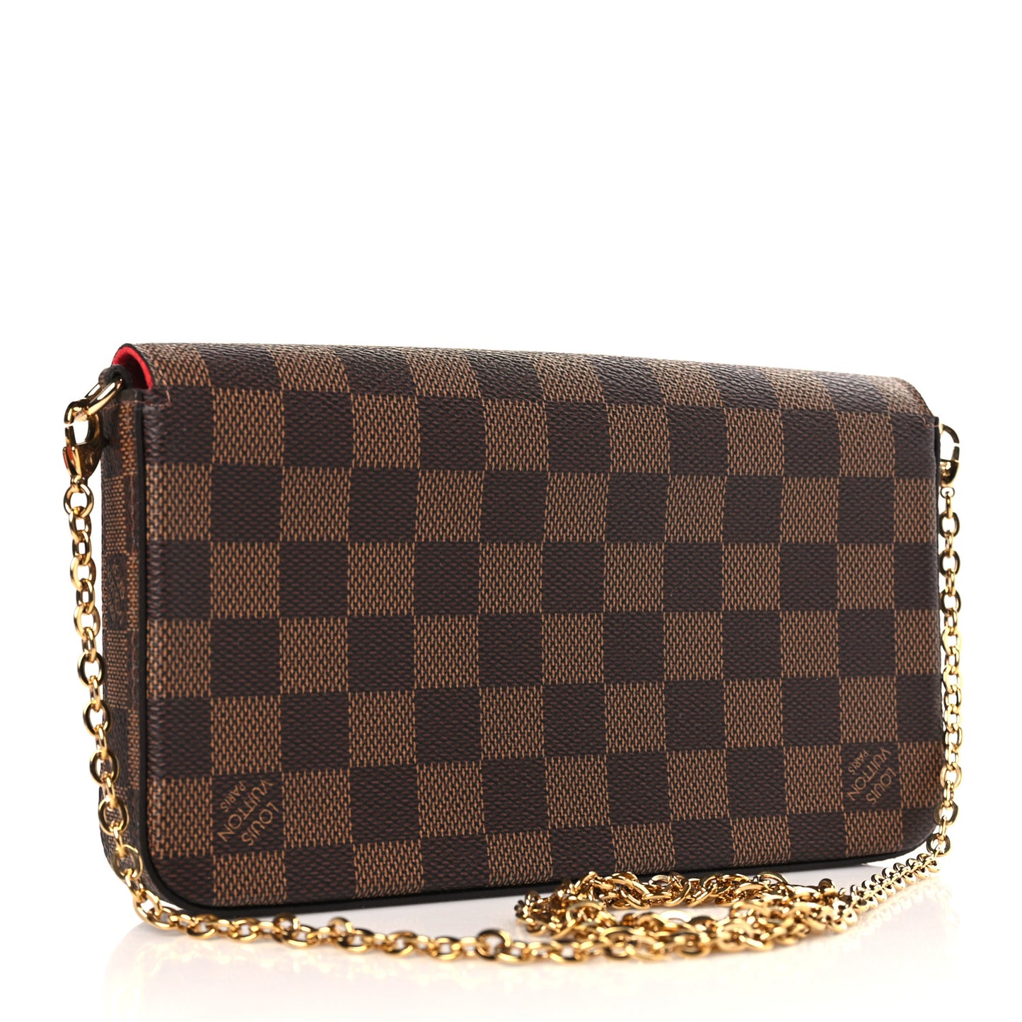 Damier Ebene Pochette Felicie Chain Wallet