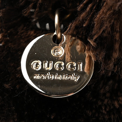 Gucci GG Supreme Monogram Lulu French Poodle Bag Charm Brown 3 of 6
