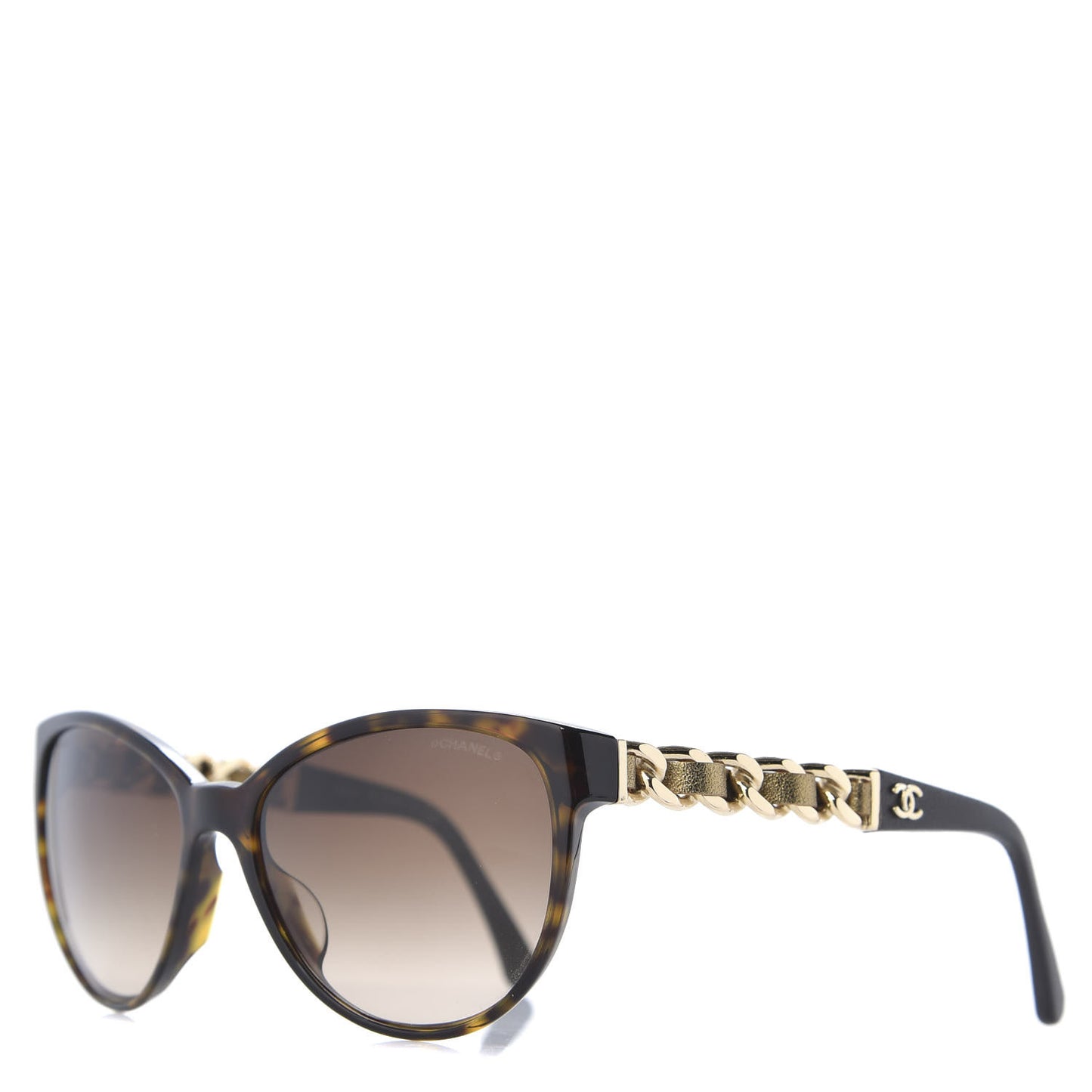 Acetate CC Chain Sunglasses 5215Q Tortoise