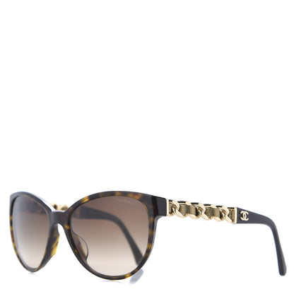 Chanel Acetate CC Chain Sunglasses 5215Q Tortoise 1 of 8