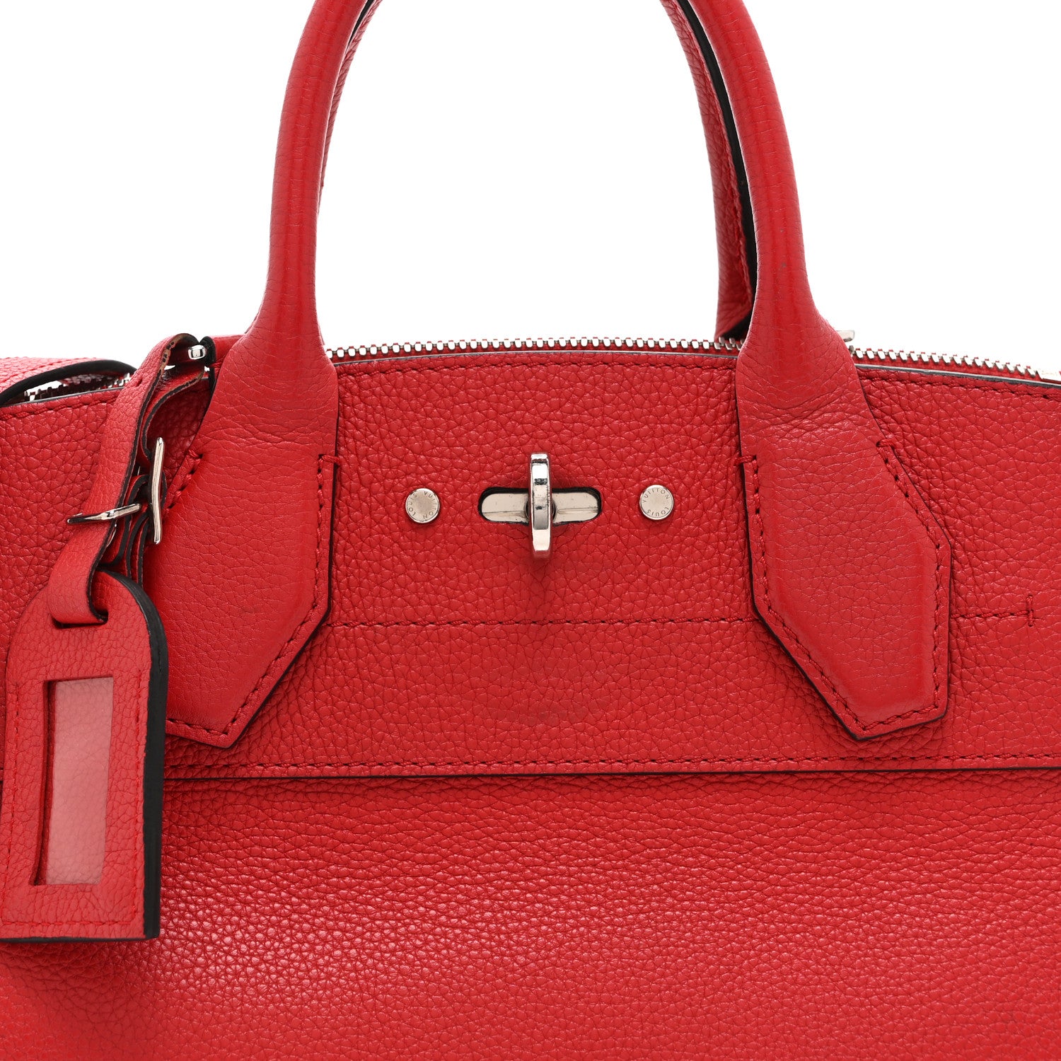 Louis Vuitton Taurillon City Steamer PM Rouge 8 of 12