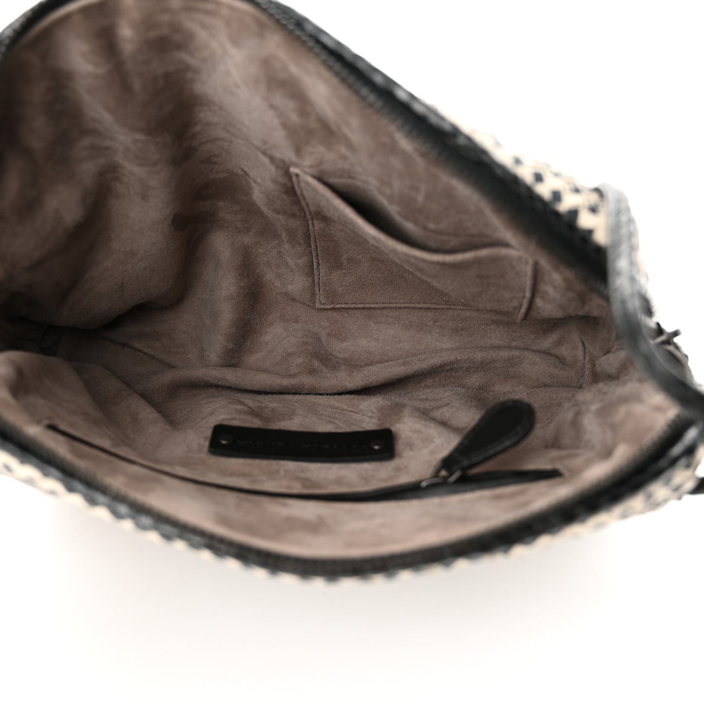 Nappa Ayers Cravaterria Intrecciato Nodini Bag Off White Black