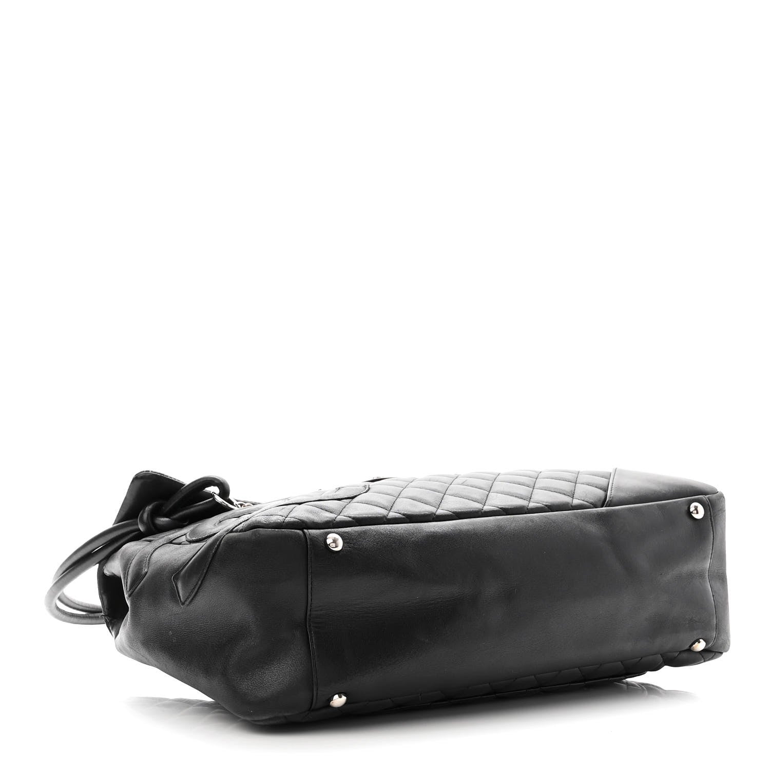 Chanel Calfskin Quilted Large Cambon Flap Black 4 of 11