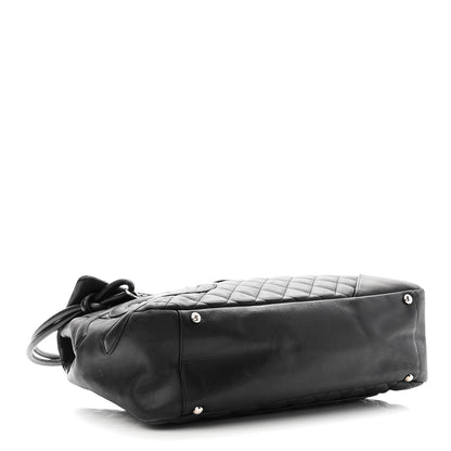 Chanel Calfskin Quilted Large Cambon Flap Black 4 of 11