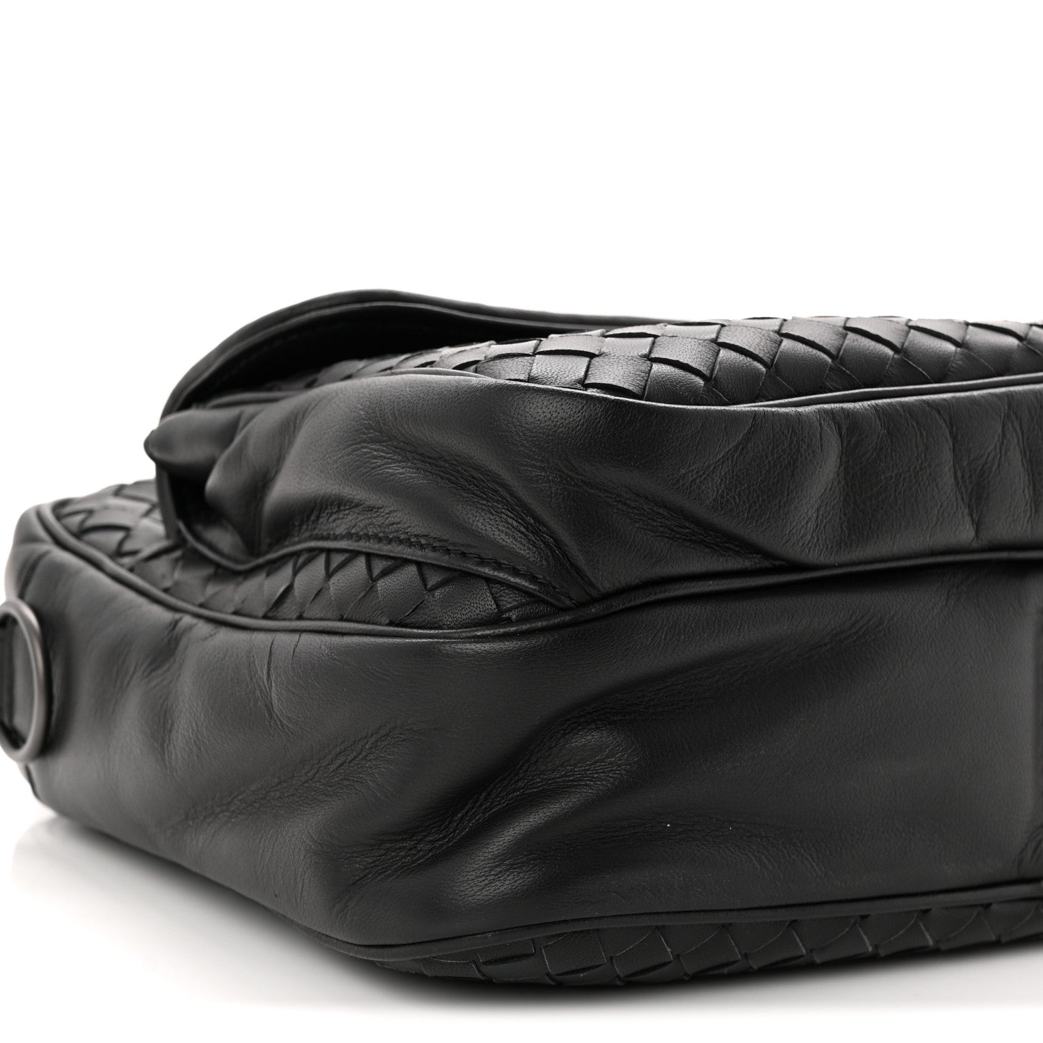 Bottega Veneta Nappa Intrecciato Messenger Bag Black 9 of 10