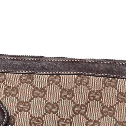 Gucci Monogram Web Studded Pelham Shoulder Bag Dark Brown 10 of 18