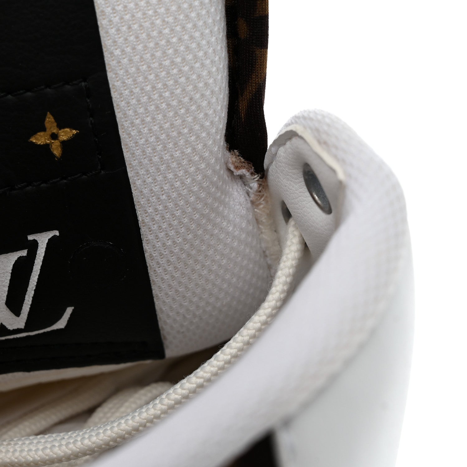 Louis Vuitton Recycled Polyester Charlie Sneakers 36 White Cacao Brown 9 of 10