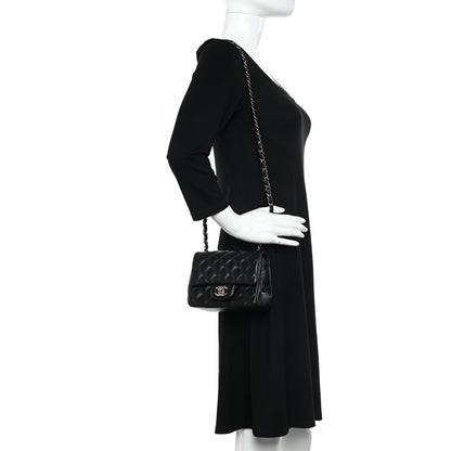 Chanel Lambskin Quilted Mini Square Flap Black 2 of 10