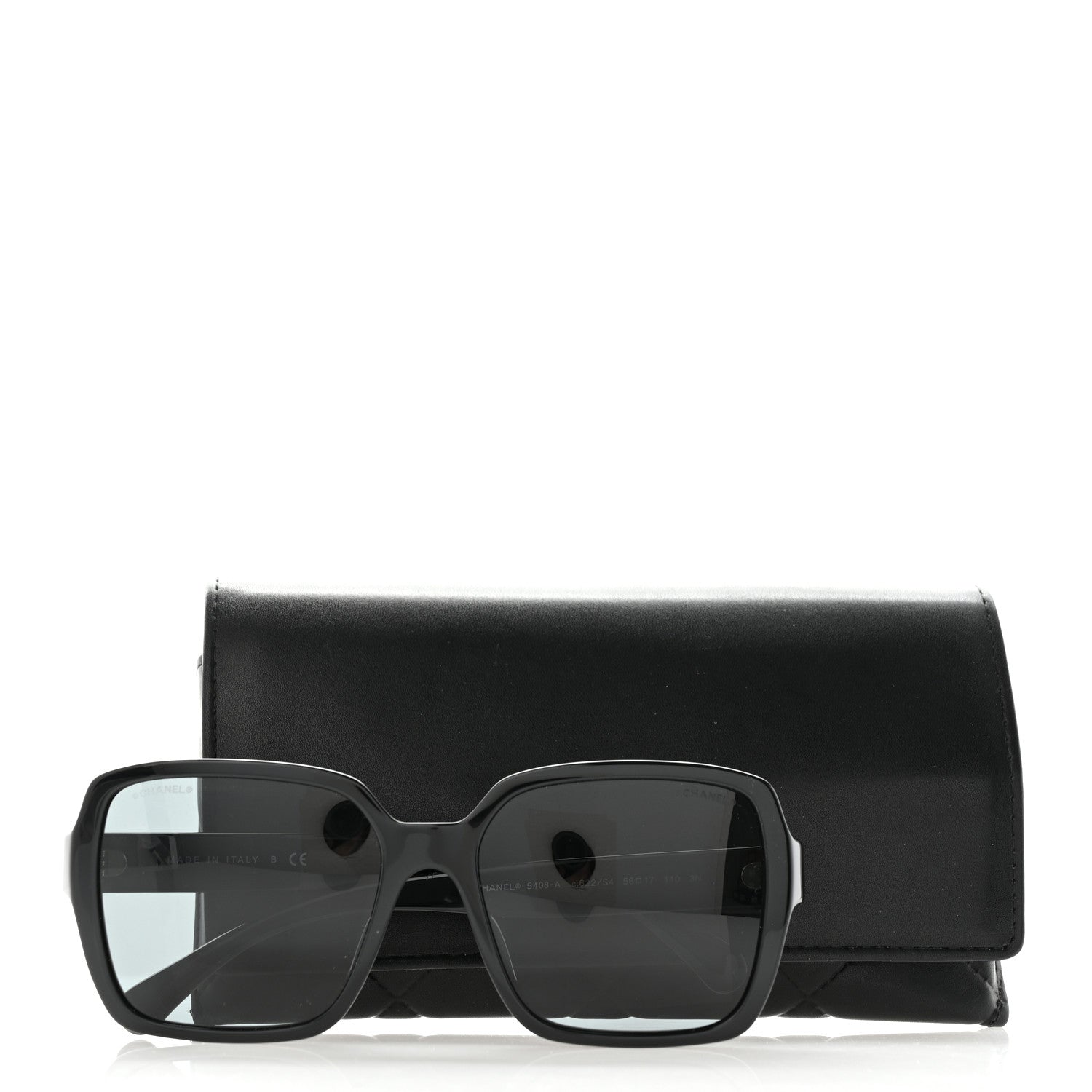 Chanel Acetate Square Sunglasses 5408 Black 8 of 8