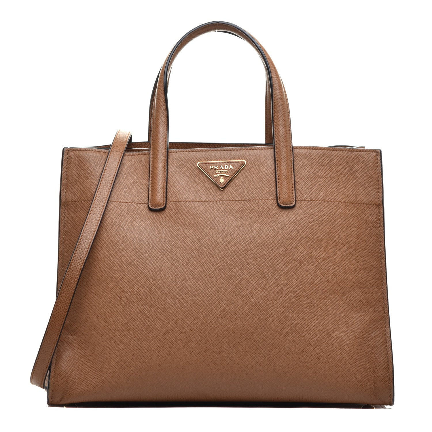 Prada Saffiano Soft Tote Caramel 1 of 8