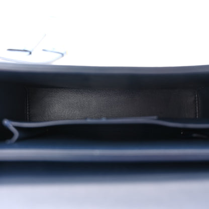 Christian Dior Smooth Calfskin 30 Montaigne Box Bag Navy 5 of 10