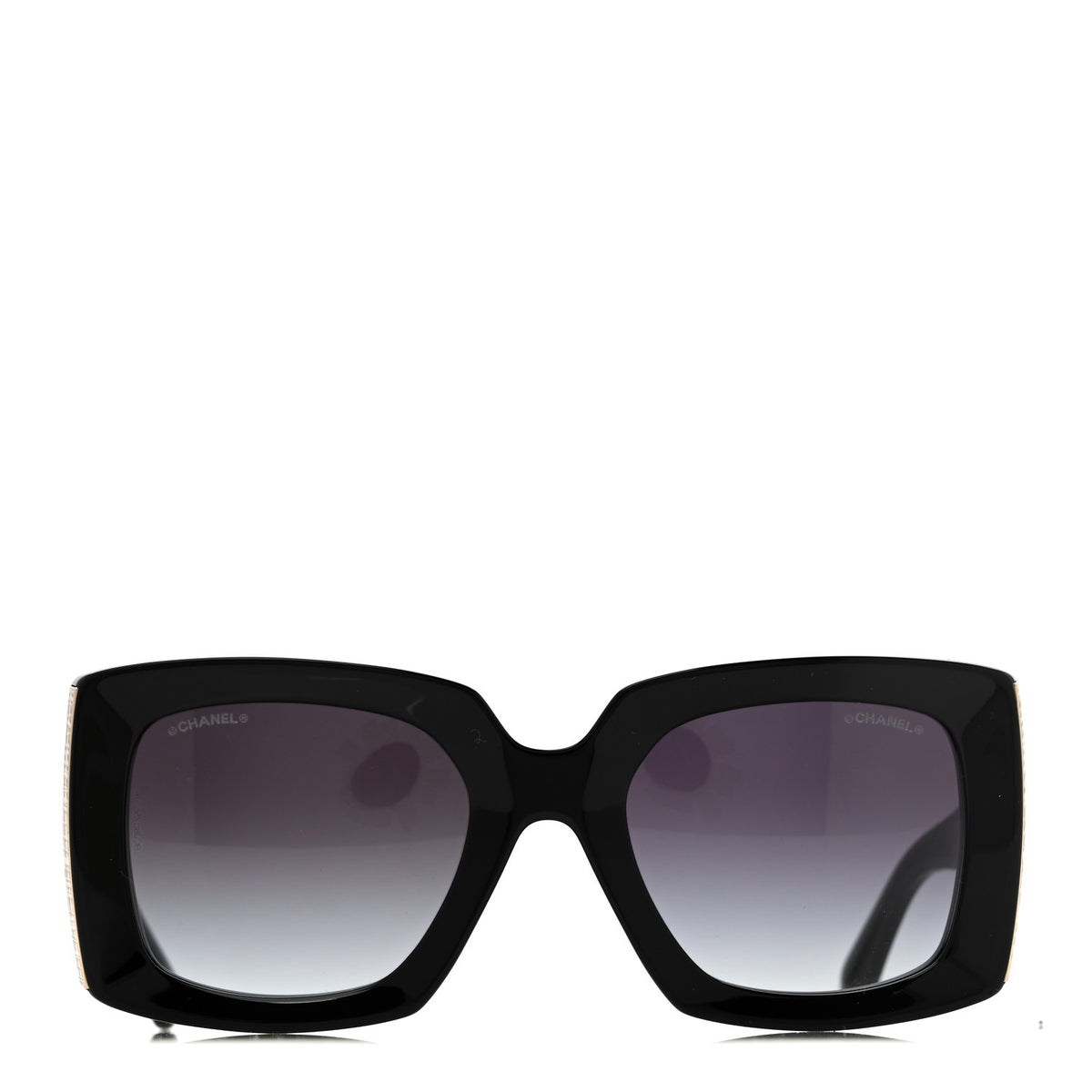 Acetate Rectangle Sunglasses 5435 Black