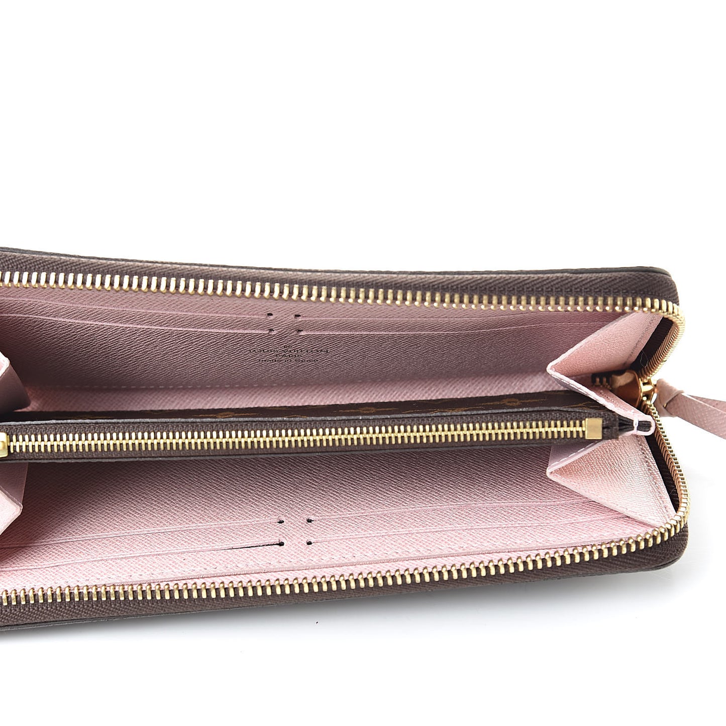 Monogram Clemence Wallet Rose Ballerine