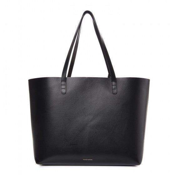 Mansur Gavriel Calfskin Small Shopping Tote Black Flamma 1 of 15