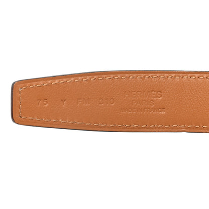 Hermes Swift Printed 24mm Rivage Belt 75 30 Gold 4 of 5