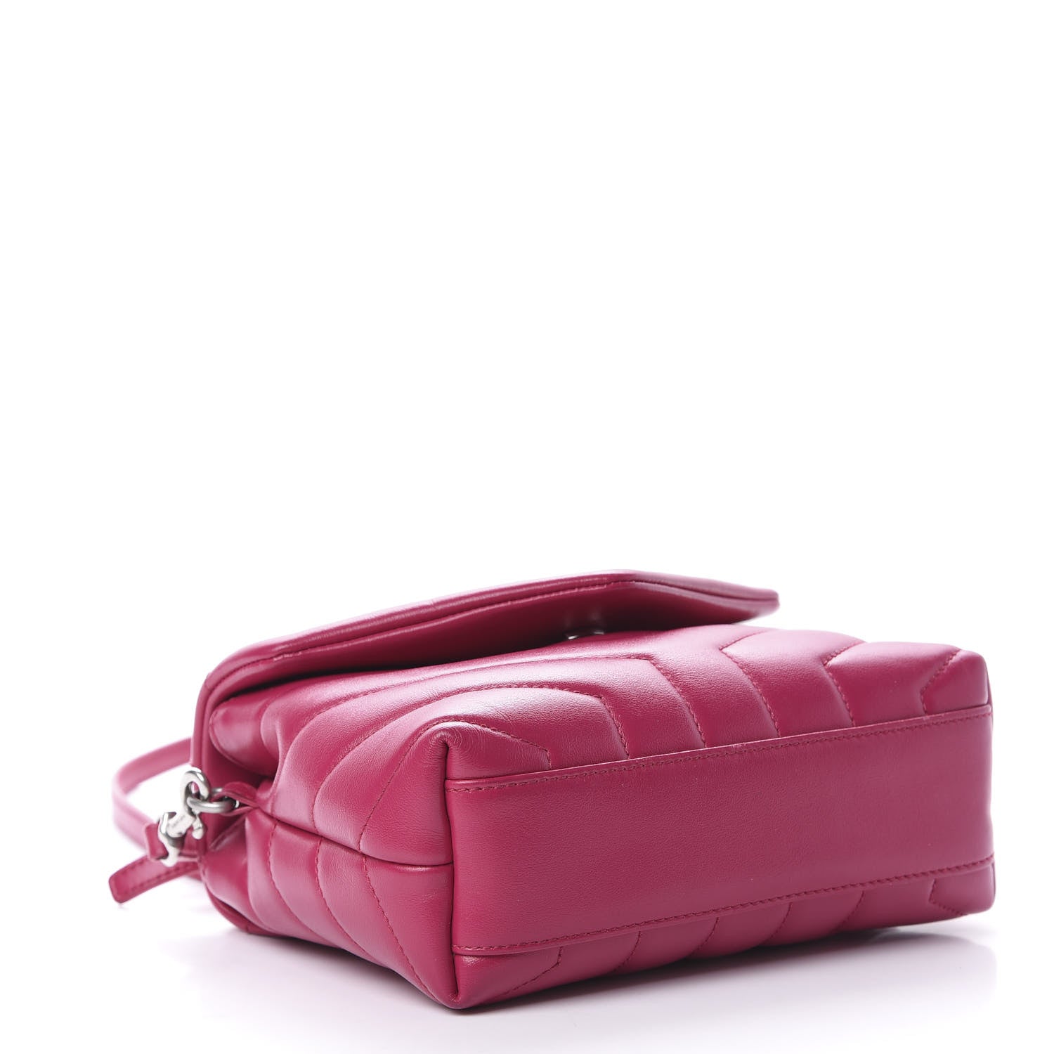 Saint Laurent Calfskin Y Quilted Monogram Toy Loulou Crossbody Bag Freesia 4 of 12
