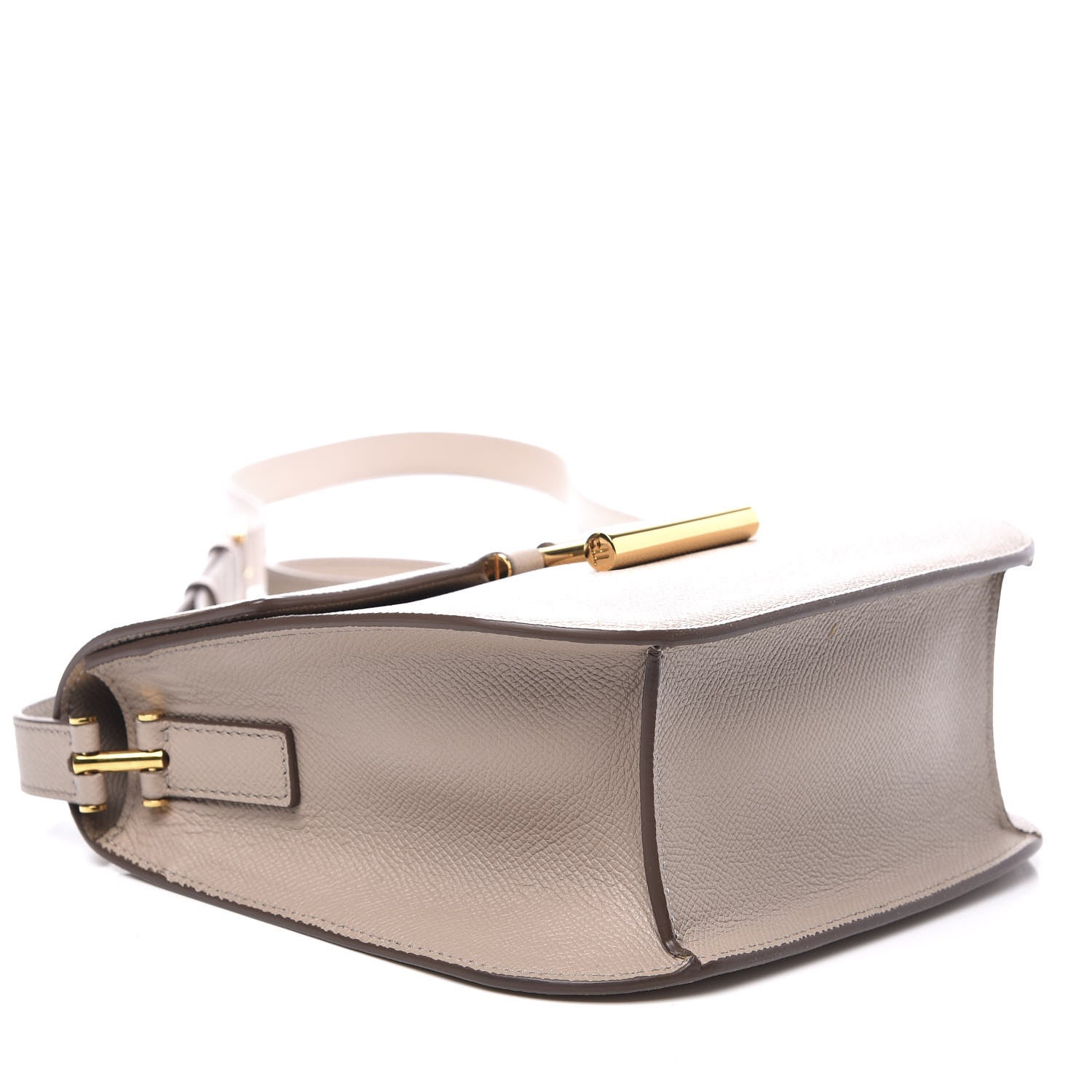 Tom Ford Grained Calfskin Small T Clasp Tara Crossbody Bag Silk Taupe 5 of 8