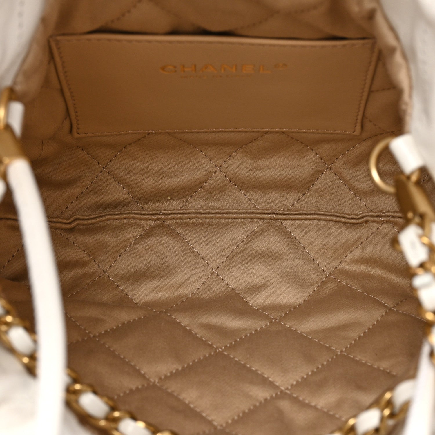 Chanel Shiny Calfskin Quilted Mini Chanel 22 White 5 of 10