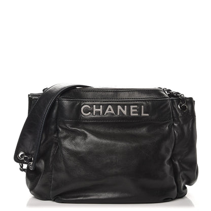 Chanel Lambskin Lax Accordion Hobo Black 1 of 14