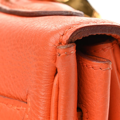 Hermes Togo Kelly Retourne 32 Orange 12 of 13
