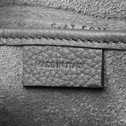 Celine Drummed Calfskin Nano Luggage Kohl 7 of 15