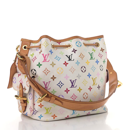 Louis Vuitton Monogram Multicolor Petit Noe White 3 of 30