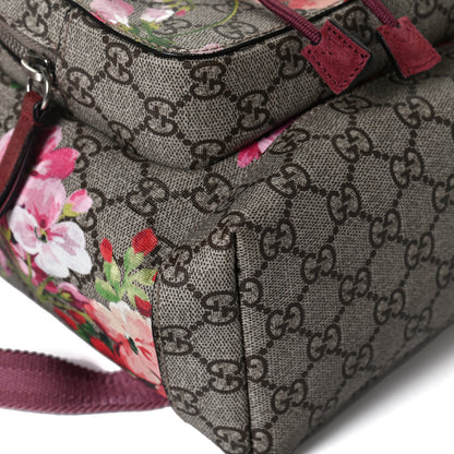 Gucci GG Supreme Monogram Blooms Small Single Buckle Backpack Beige Multicolor Dry Rose 11 of 12