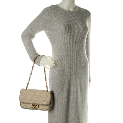 Chanel Calfskin Stitch Triptych Flap Beige 2 of 7