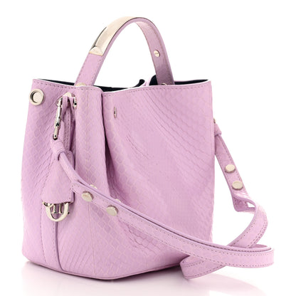 Christian Dior Snakeskin Small Diorific Bucket Bag Pink 4 of 11