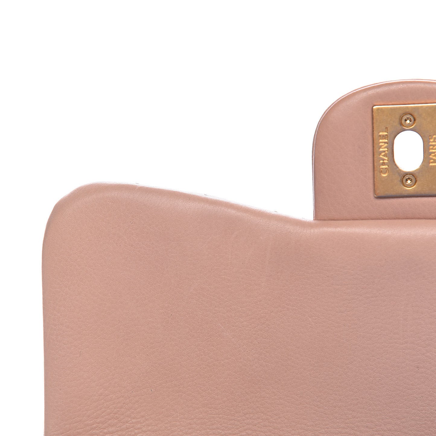 Calfskin Quilted Mini Rock The Corner Flap Pink