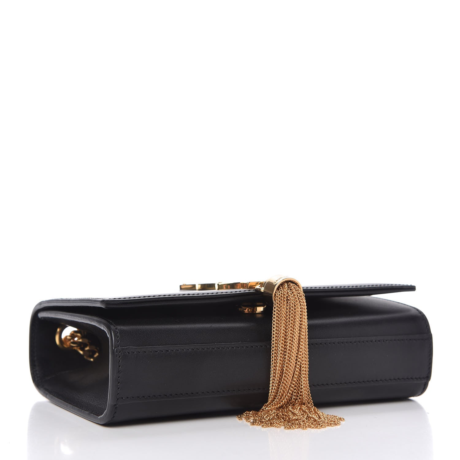 Saint Laurent Calfskin Small Classic Monogram Kate Tassel Satchel Black 4 of 10