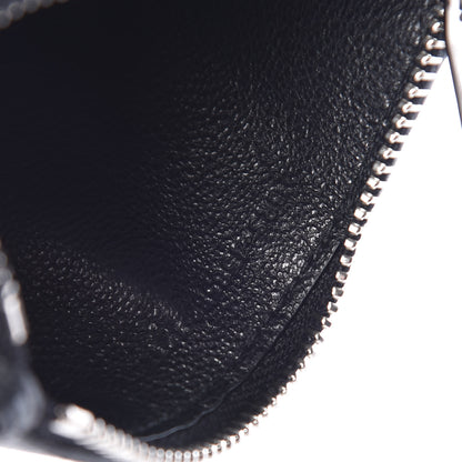 Saint Laurent Grained Calfskin 5 Fragments Zip Pouch Card Holder Black 7 of 7