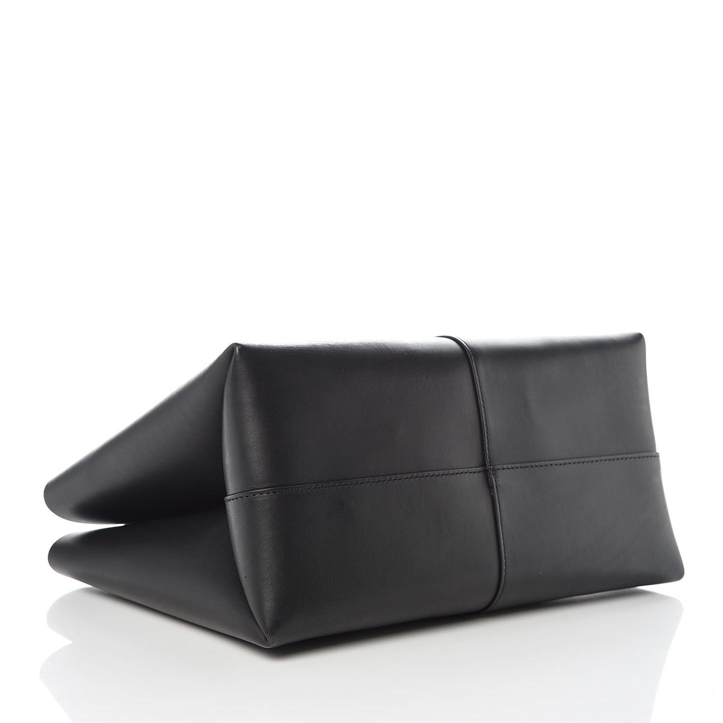 Calfskin Mini Folded Bag Black Flamma
