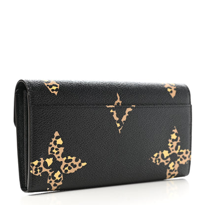 Louis Vuitton Monogram Giant Jungle Sarah Wallet Black 3 of 8