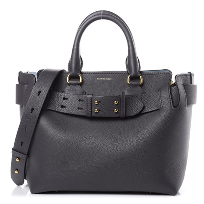 Burberry Soft Grain Calfskin Small Belt Bag Charcoal Grey 1 of 15