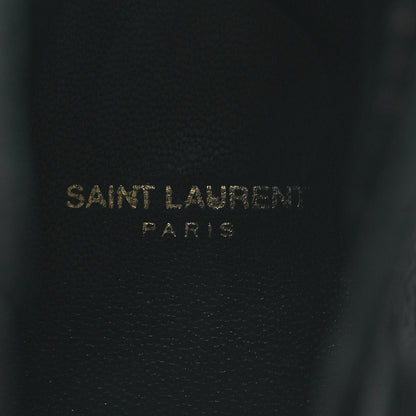 Saint Laurent Suede Calfskin Jodhpur Ankle Boots 36.5 Black 9 of 9