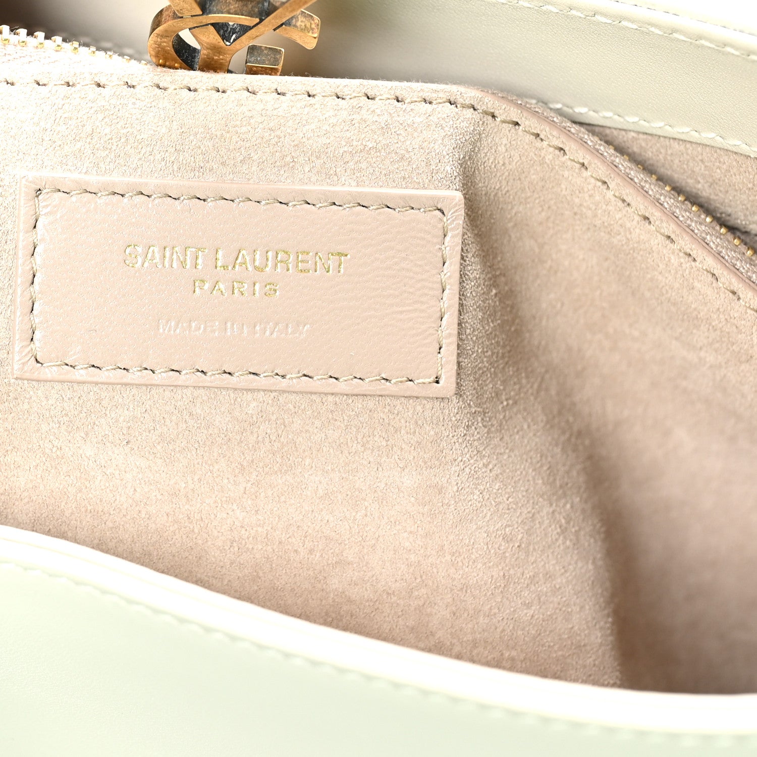 Saint Laurent Smooth Calfskin Le 5 A 7 Hobo Blanc Vintage 6 of 10